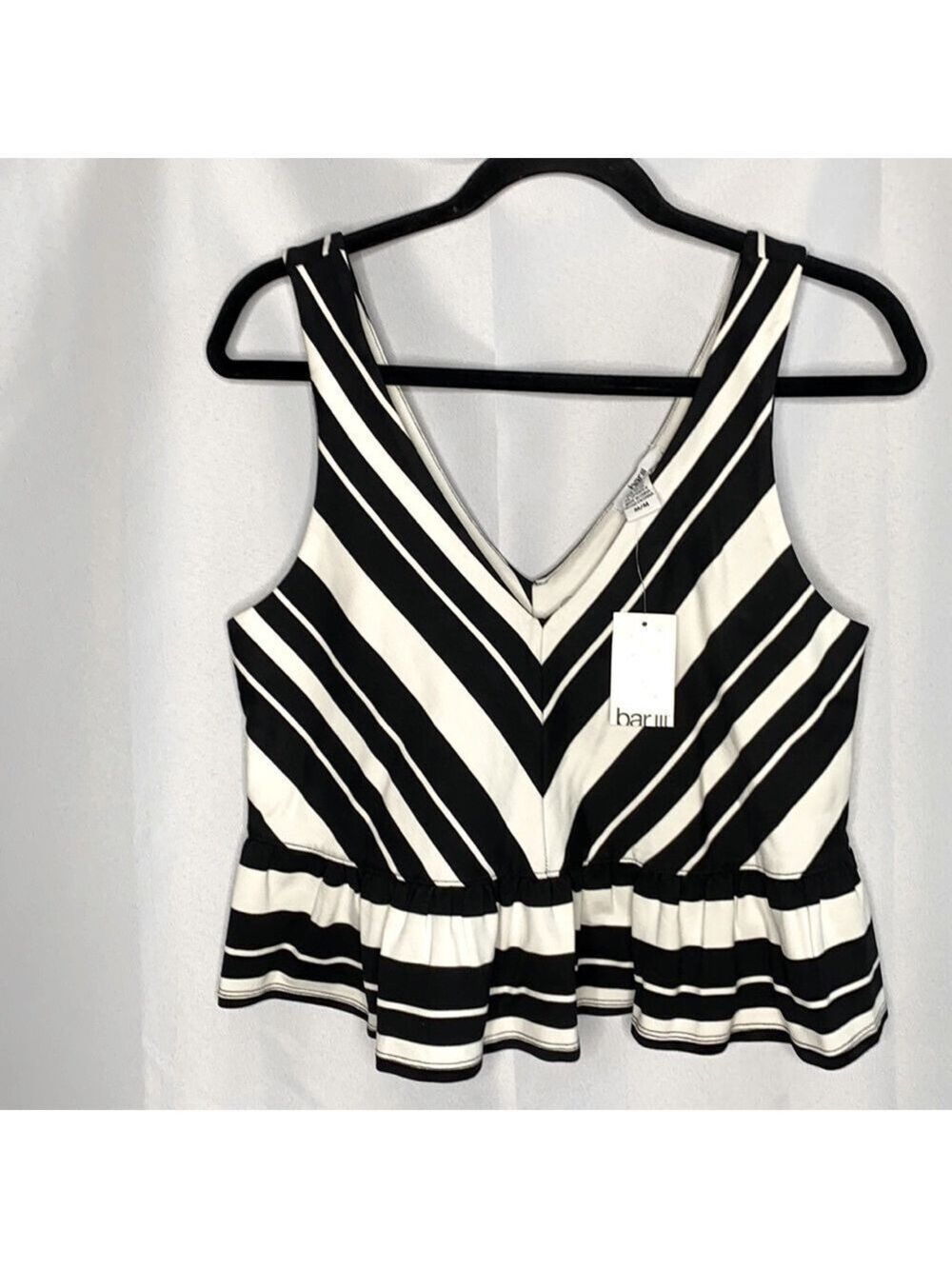 Bar III Ruffle-Hem Tank